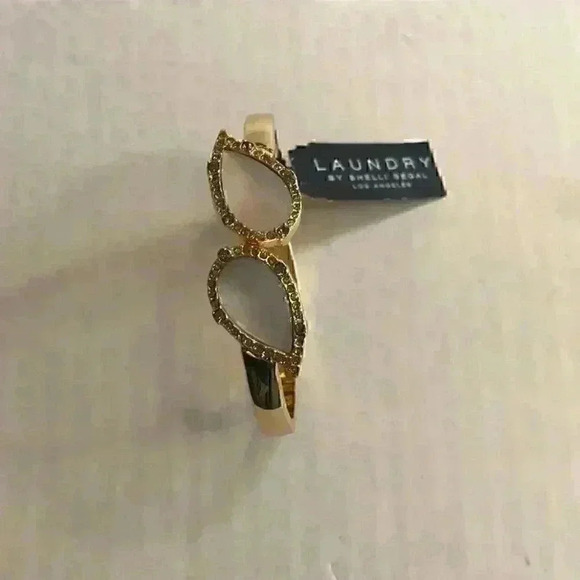 Laundry new Gold Tone Gray Pave Stone Bracelet - Picture 8 of 8